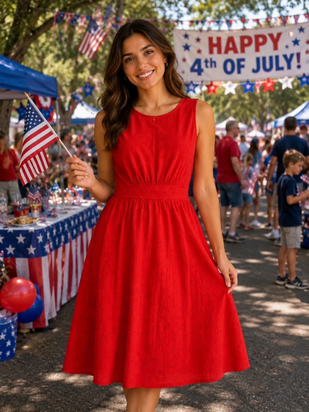 London Times Red Party Dress Size 14 Petite